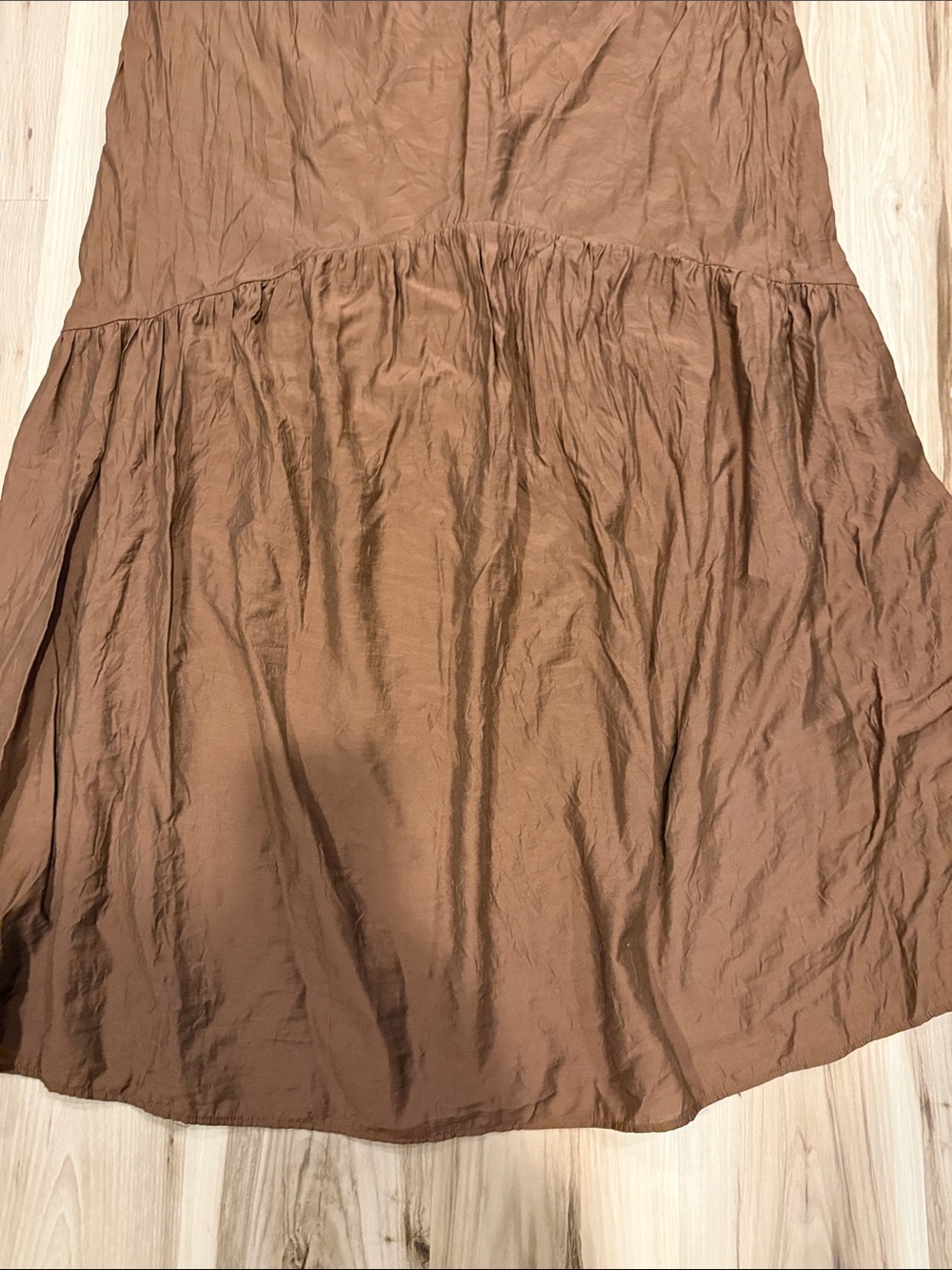 H&M Brown Tiered Maxi Dress - Picture 4 of 5
